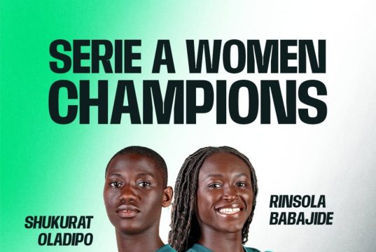 NFF Celebrates as Super Falcons Duo Win Serie A Femminile Title
