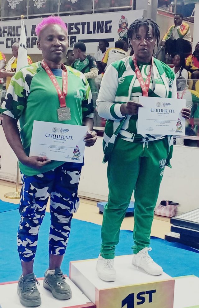 Ujunwa Ajayi Clinches Double Gold at African Armwrestling Championship, Secures African Games Spot
