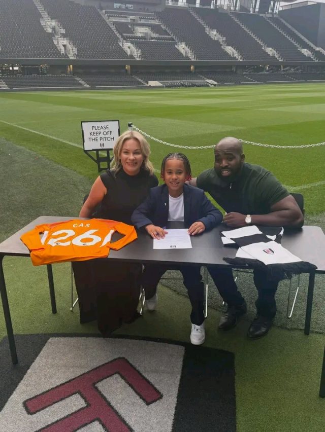 Young Nigerian Goalkeeper Cas Jordan Fakolujo Signs for Fulham U9