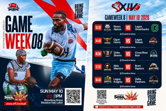 Showtime Flag Football Heads Into Crucial Week 8 As Race For Automatic Playoff Spot Reaches Boiling Point