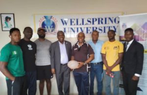 Ntiense Williams Hails Wellsprings University’s Rugby Team’s Historic 21-0 Victory In Friendly Match