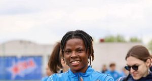 Nigerian Star Blessing Okpe Bags Brace and Player of the Match Award in Belarus Goal Fest