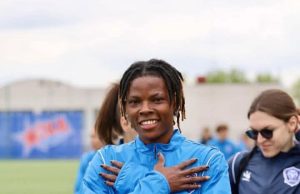 Nigerian Star Blessing Okpe Bags Brace and Player of the Match Award in Belarus Goal Fest
