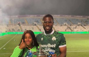 Family First! Super Eagles Star Francis Uzoho Celebrates Cyprus Title Triumph with Loved Ones