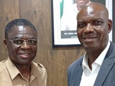 Philip Shaibu Hails Nigeria’s CAF Hosting Victory as Eguavoen Visits NIS