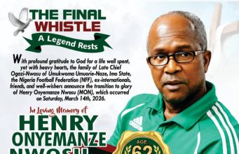 Saint Finbarr’s College To Host Novelty Match In Honour Of Late Henry Nwosu On May 23rd