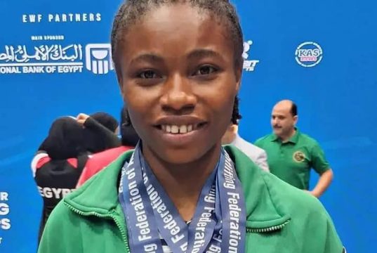 Akwa Ibom’s Ruth Nyong Wins Three Gold Medals for Nigeria at African Weightlifting Championships