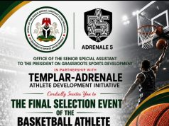 SSA Adeboye, Templar-Adrenale Set Lagos Ablaze as 200 Elite Young Basketball Talents Battle for Life-Changing Opportunity”