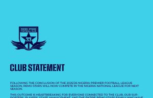 NPFL Shock: Remo Stars Confirm Relegation After Painful 2025/26 Season Collapse