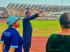 Dikko Beams With Delight, As NSC Receives Approval For Renovation Of Abuja Stadium, Other Structures