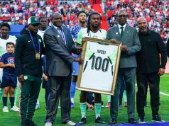 Alex Iwobi Celebrated for 100th Super Eagles Cap as Cristiano Ronaldo, Portugal Crowd Joins Standing Ovation