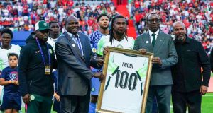 Alex Iwobi Celebrated for 100th Super Eagles Cap as Cristiano Ronaldo, Portugal Crowd Joins Standing Ovation