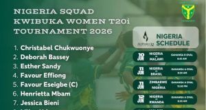 Nigeria Unveils Squad for Kwibuka Women’s T20i Tournament 2026 as Female Yellow Greens Begin Campaign vs Malawi
