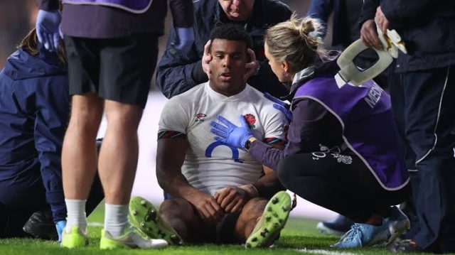 Nigerian-born Rugby Star Immanuel Feyi-Waboso Receives Surgery, After Copping Face Injury In English League Fixture