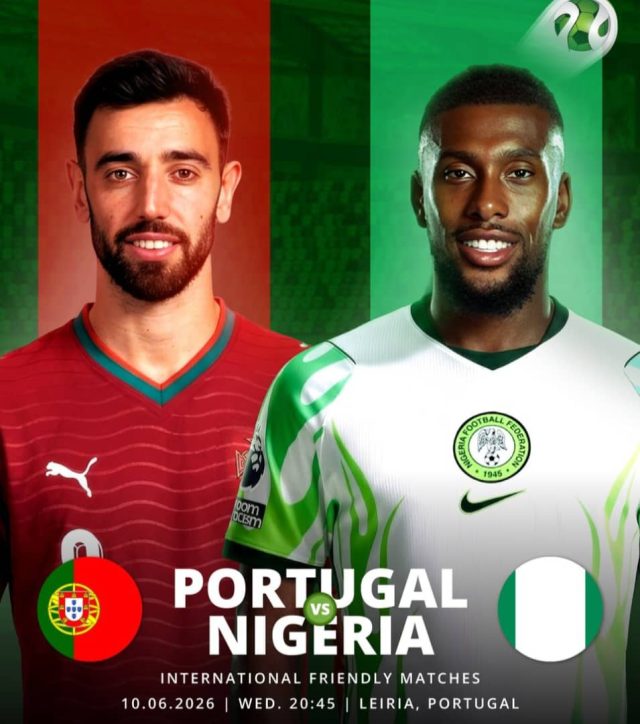 Super Eagles Watch Portugal Beat Chile, Suffer Red Card Ahead Of Wednesday’s Friendly In Leiria