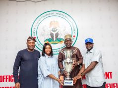 SSA Adeboye Receives 1xBet Nigeria Team Ahead of 2026 1xCup Tournament, Calls for Stronger Corporate Support for Grassroots Sports