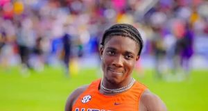 Kanyinsola Ajayi Storms to NCAA 100m Crown with Stunning 9.72s Run