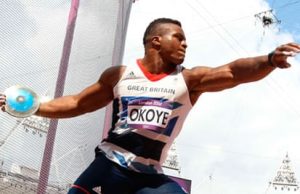 Lawrence Okoye Carries Britain’s Flag At Sunday’s FBK Games In Hengelo, As Michael Obasuyi Represents Belgium