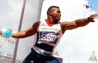 Lawrence Okoye Carries Britain’s Flag At Sunday’s FBK Games In Hengelo, As Michael Obasuyi Represents Belgium