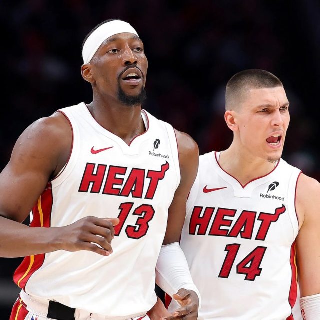 Bam Adebayo (left) and Tyler Herro