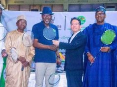 Japan’s Ambassador Believes His Country’s Donation ‘Will Contribute To Development Of Badminton In Nigeria’
