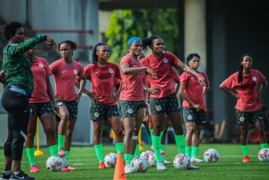 Super Falcons Familiarise Themselves With Casablanca’s Stade el Arbi Zaouli Ahead Of Friendly Versus Ghana