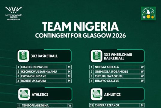 Glasgow 2026: Team Nigeria Unveils Strong 74-Athlete Squad, Targets Historic Commonwealth Games Medal Haul