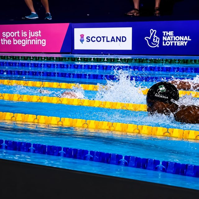 Just-In: Abduljabar Adama Keeps Nigeria’s Hopes Alive, Storms Into Commonwealth Games 50m Freestyle Semi-Finals