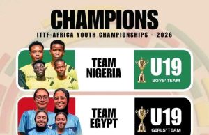 Nigeria Defy Egypt to Retain U-19 Continental Crown as Rivals Dominate ITTF Africa Youth Championships