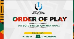 Nigeria’s Quarter-Final Opponents Confirmed as U-19 Singles Battle Intensifies in Accra