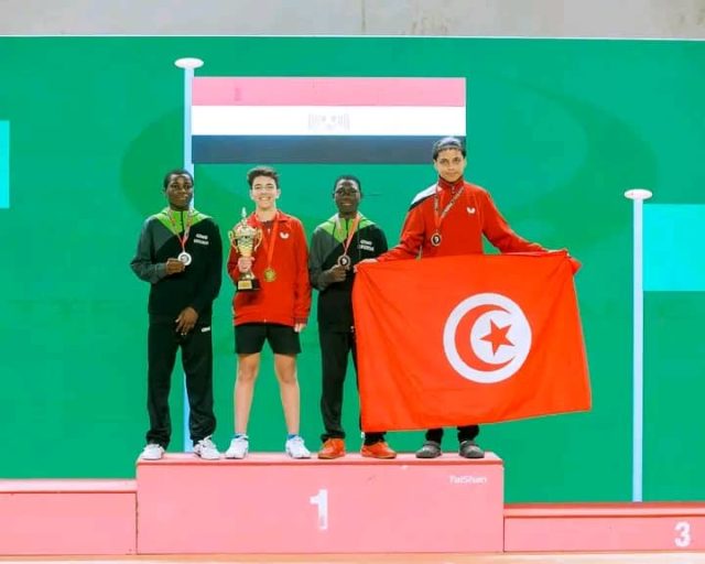 Nigeria's young table tennis players