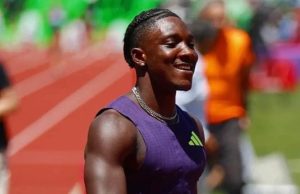NCAA Champion Kanyinsola Ajayi Stuns World Champion Seville to Win London Diamond League 100m