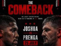 Anthony Joshua Receives Massive Dose Of Support For Comeback Victory This Saturday In Saudi Arabia