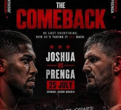 Anthony Joshua Receives Massive Dose Of Support For Comeback Victory This Saturday In Saudi Arabia