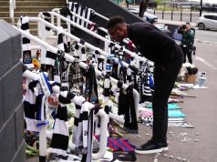 Former Super Eagles’ Striker Shola Ameobi In Tears At Memorial Monument For Late Kevin Keegan