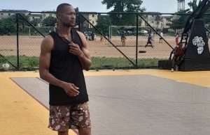 Paul Iroegbule Recalls His Basketball Days At UNN, Puts 11-year-old Son Through Basics Of ‘Giants Game’