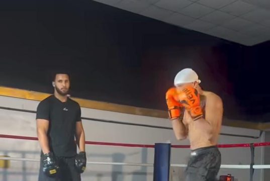 Charles Okocha Steps Up Training With Heavyweight Boxers Dubois, Itauma Ahead of Portable Rematch
