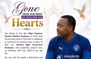 Coach Osahon Emokpae Was Disciplined, Sincere, Straightforward, Loved By Everyone – Victor Macdonald