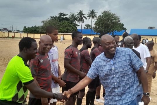 Badagry Football Stakeholders Battle To Goallees Draw With Iba Coaches Council At Agboju Grammar School