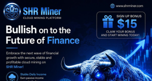 SHR Miner Has Launched a Free Cloud Mining Service For Holders of BTC, XRP, and ETH, Offering Daily Earnings of $10,700 or More