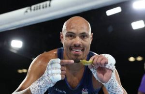 Nigerian-born Boxer Isaac Okoh Challenges Great Britain’s Prince Williams After Winning Gold Medal In Glasgow