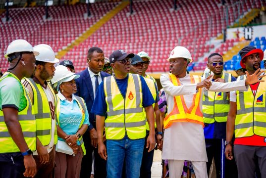 Sanwo-Olu Inspects Teslim Balogun Stadium, Assures Lagos Is Ready for Historic National Intermediate Games