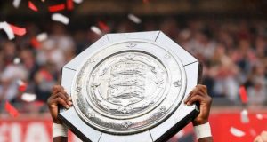 Nigeria Descents Saka, Nwaneri, Eze Celebrate as Arsenal Pummel Manchester City to Win 18th Community Shield
