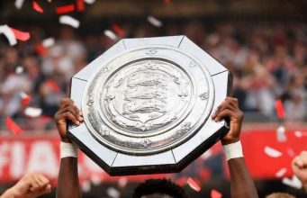 Nigeria Descents Saka, Nwaneri, Eze Celebrate as Arsenal Pummel Manchester City to Win 18th Community Shield