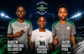 Nigerian Trio Take Major Step as Buruj Football Academy Secures UK Trial Opportunities