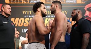 Moses Itauma Unleashes Brutal Push That Almost Floors His Opponent Ahead Of Saturday’s Title Fight