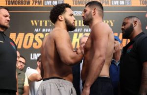 Moses Itauma Unleashes Brutal Push That Almost Floors His Opponent Ahead Of Saturday’s Title Fight