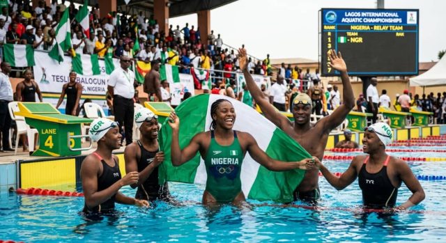 Nigeria Aquatics Federation's swimmers