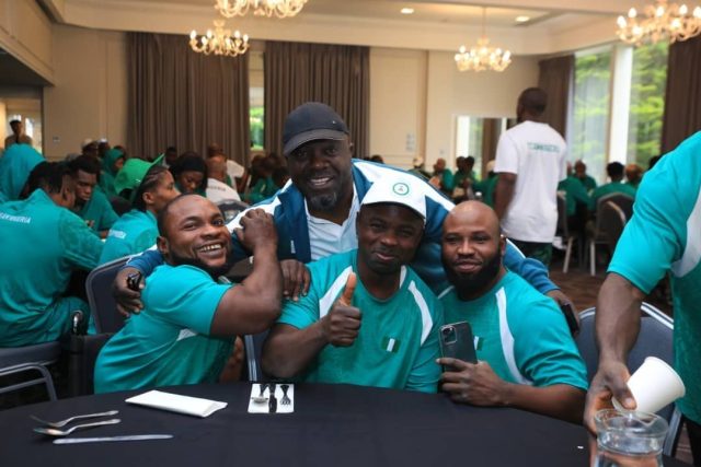 Bukola Olopade (standing centre)