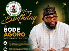 SSA Adeboye Celebrates Lagos Head of Service, Bode Agoro, Describes Him as a Pillar of Excellence in Public Service